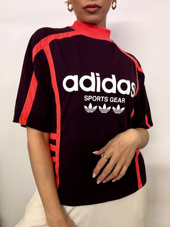 ADIDAS L Vintage Purple Sports Jersey
