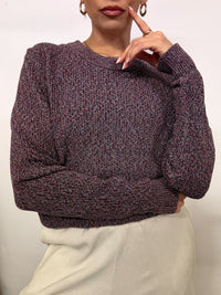 Vintage TOMMY HILFIGER L red cotton crew neck sweater