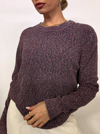 Vintage TOMMY HILFIGER L red cotton crew neck sweater