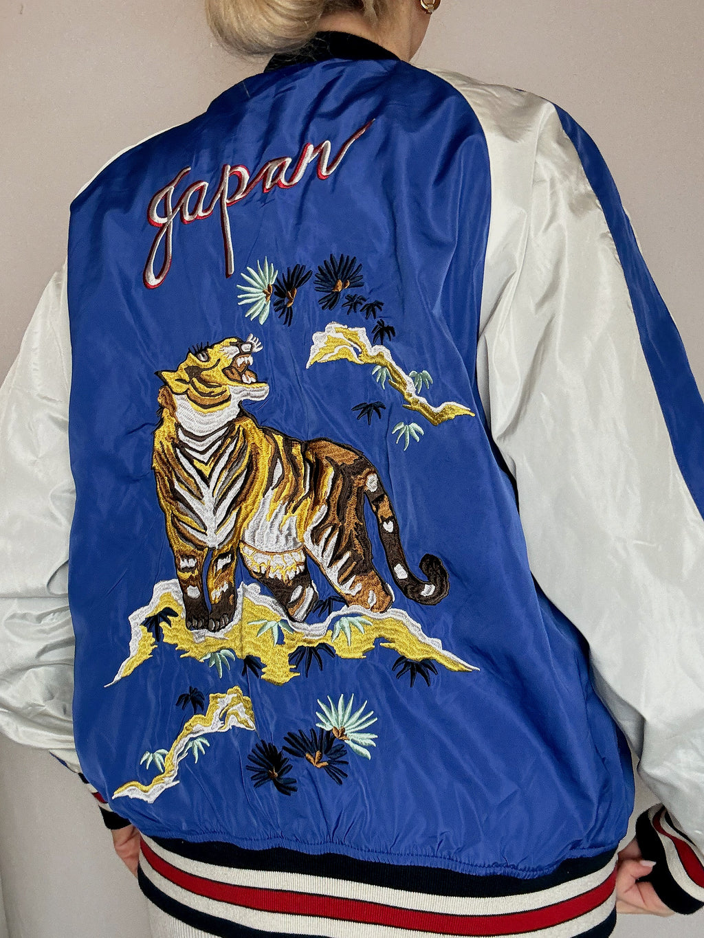 Vintage M/L Electric Blue Leichte Jacke