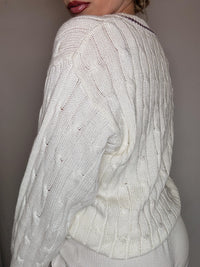Vintage beige cricket sweater M