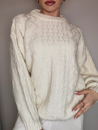 DIESEL L vintage gray two-tone turtleneck sweater