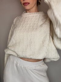 DIESEL L vintage gray two-tone turtleneck sweater