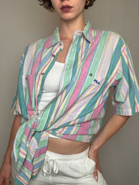 Chemise rayée Fila L vintage