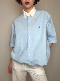 Chemise bleue Ralph Lauren L vintage