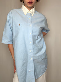 Chemise bleue Ralph Lauren L vintage