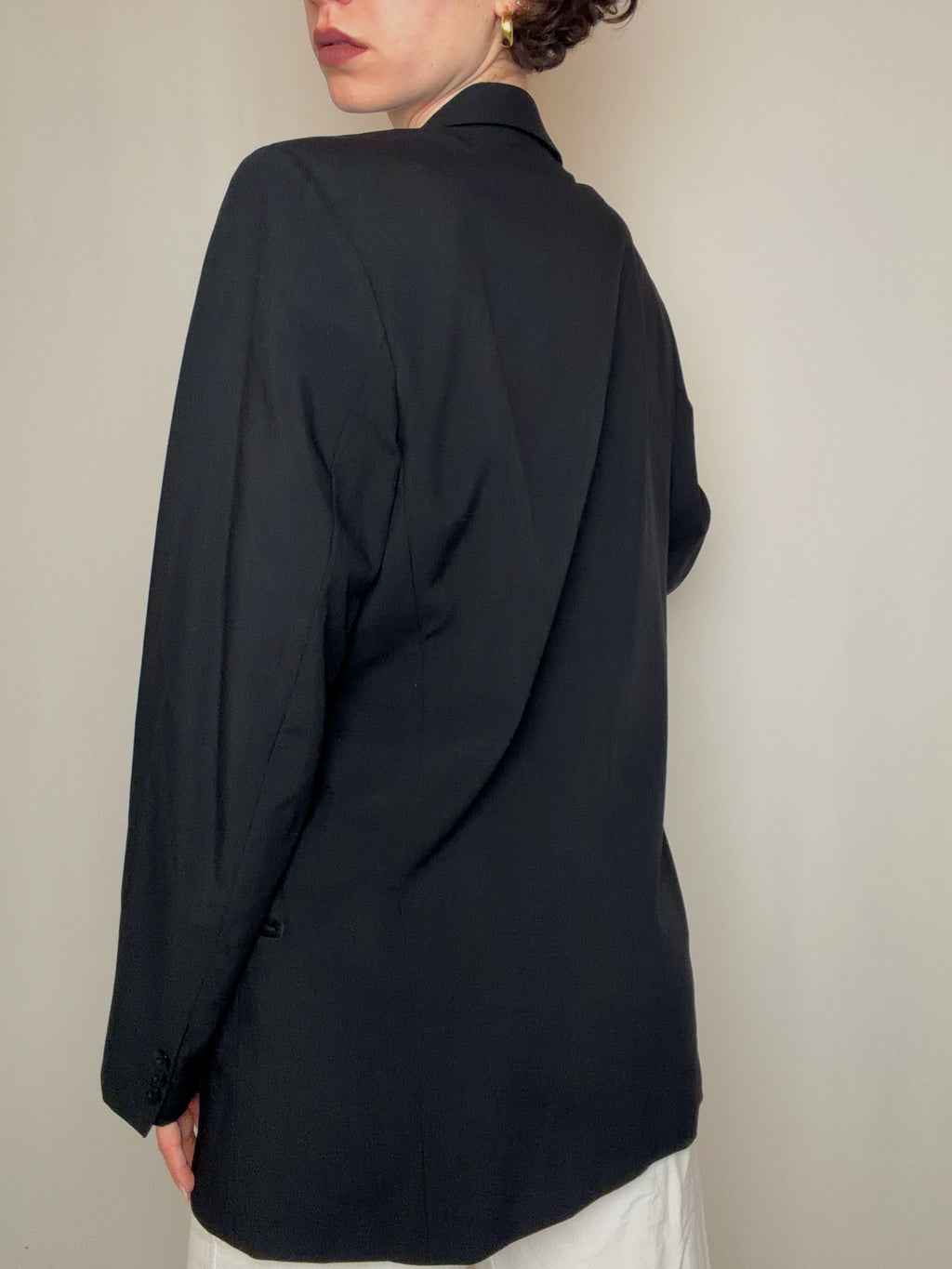 Blazer de smocking noir BOSS XL vintage