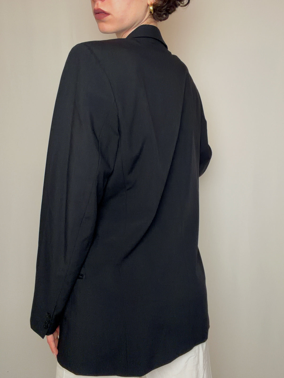 Blazer de smocking noir BOSS XL vintage