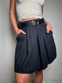 Jupe plissée avec ceinture S/M vintage