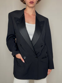 Blazer de smocking noir BOSS XL vintage
