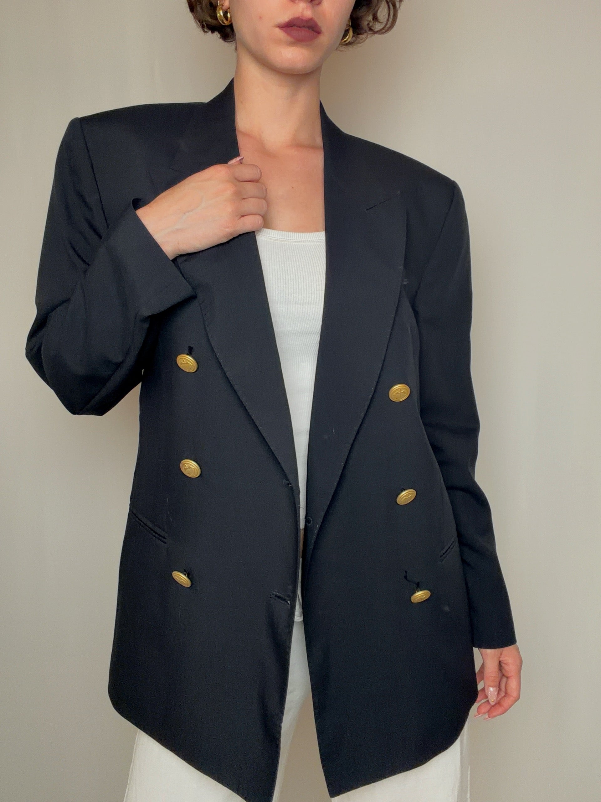 Blazer noir L vintage