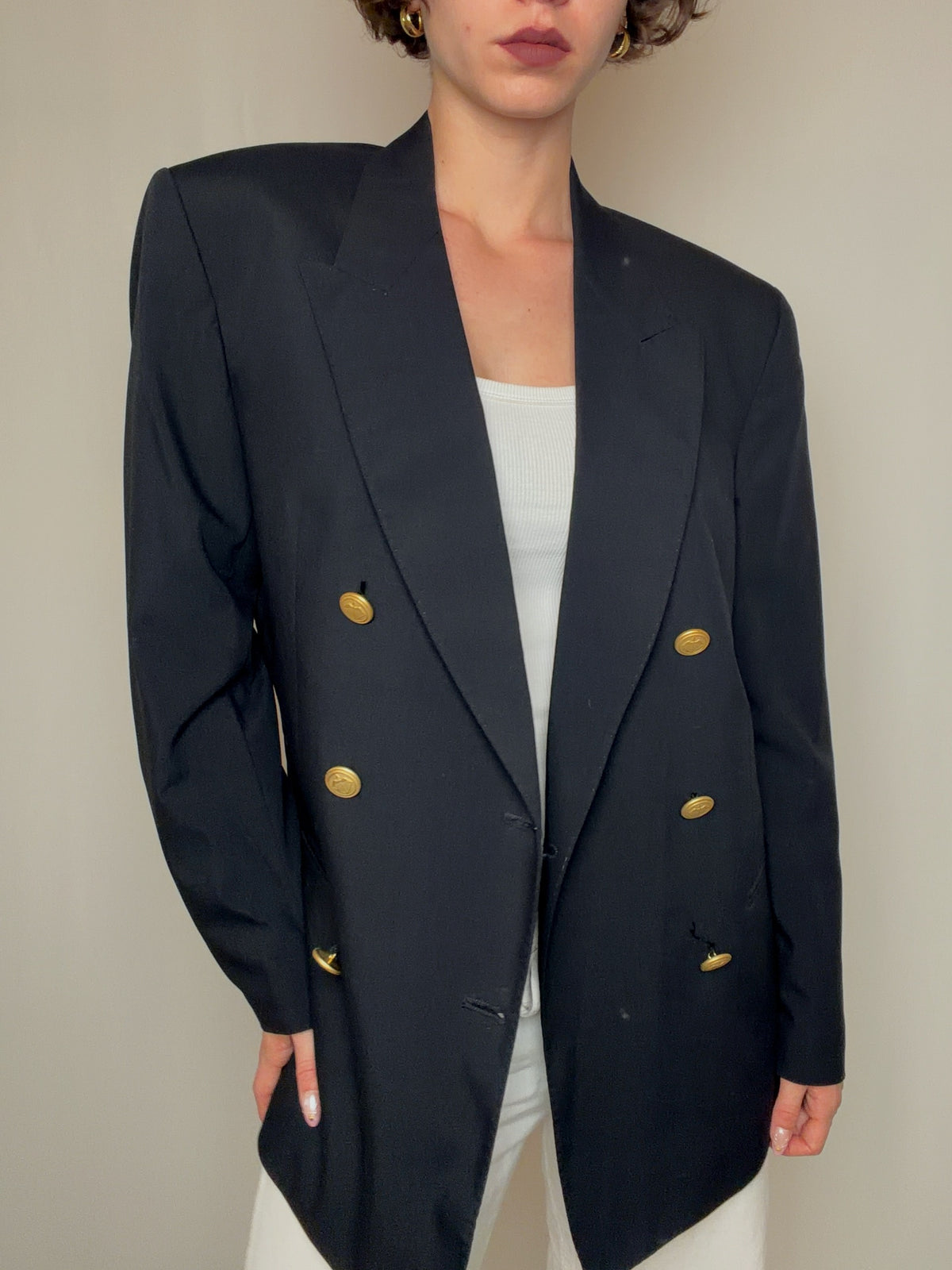 Blazer noir L vintage