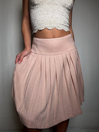 Jupe plissée rose M vintage