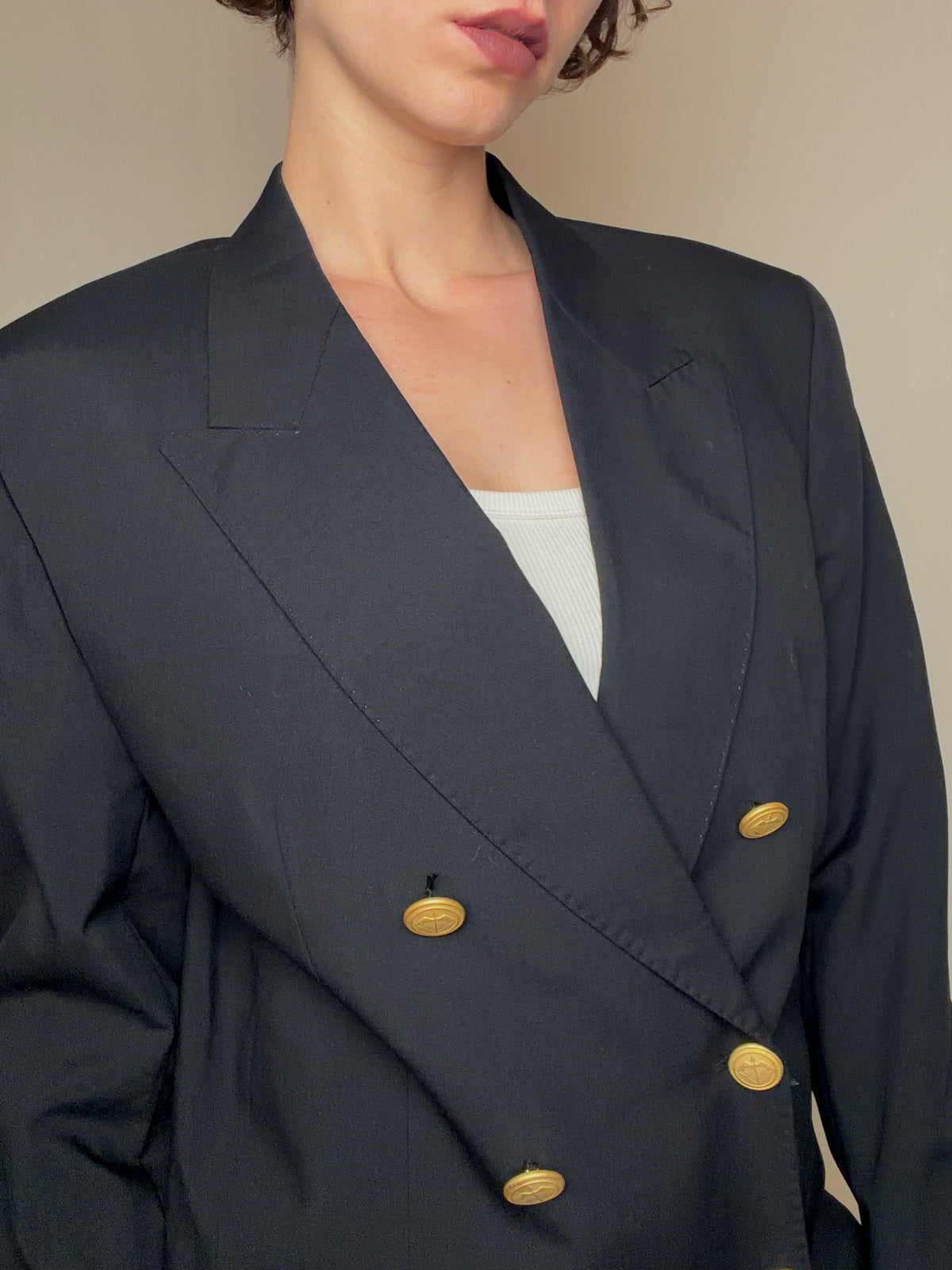 Blazer noir L vintage