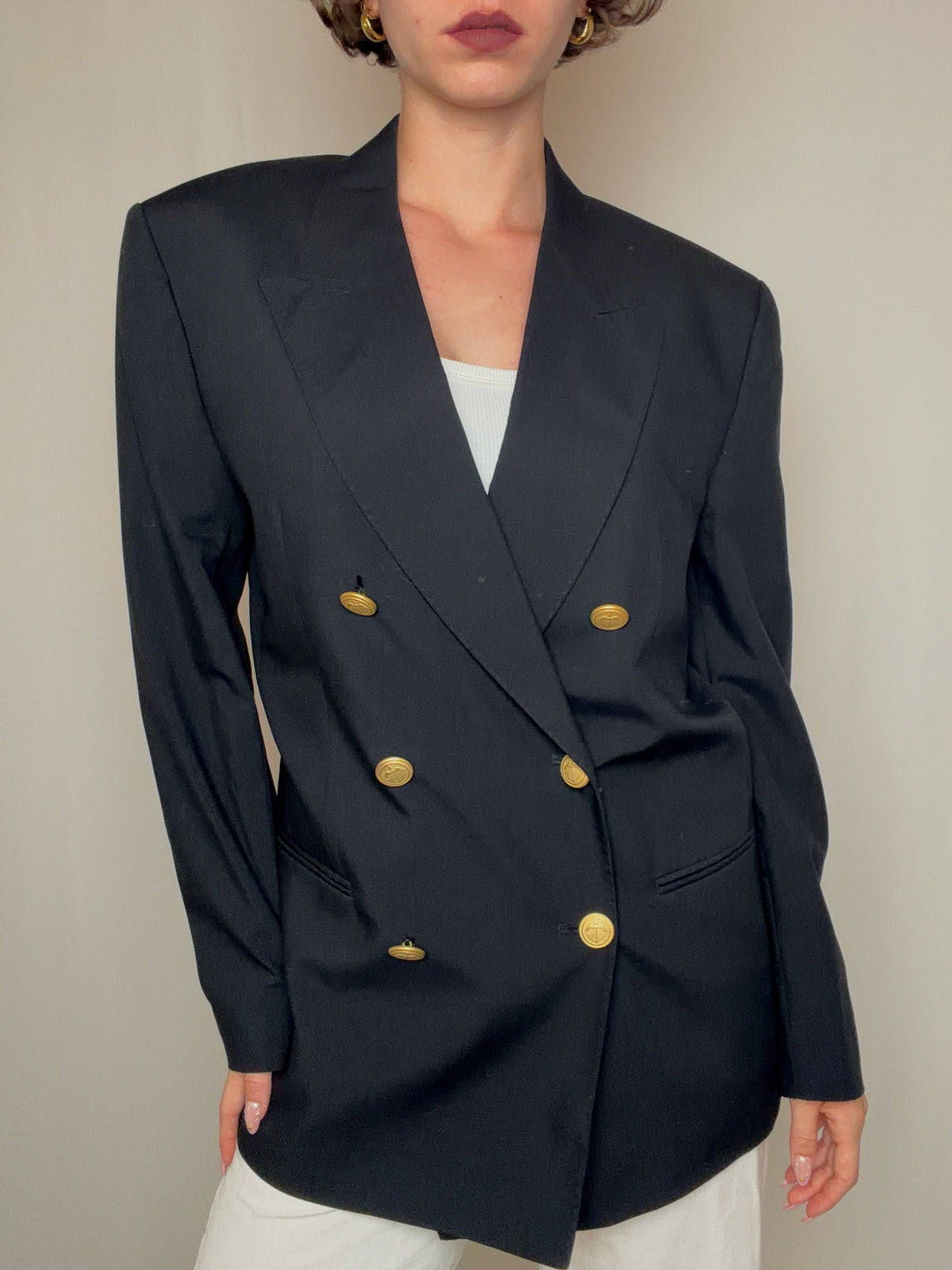 Blazer noir L vintage