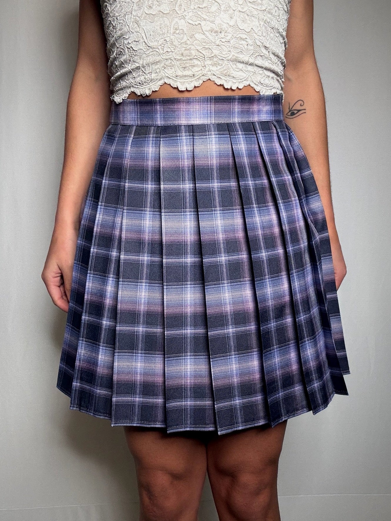 Jupe plissée violette M vintage