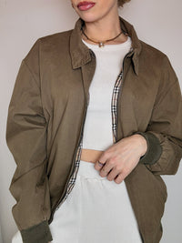 Vintage L/XL burgunderfarbene Seidenjacke