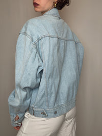 Veste en jean clair oversized M vintage