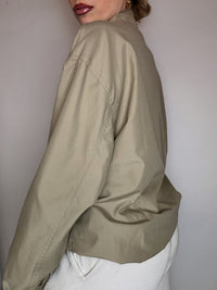 Vintage L/XL burgunderfarbene Seidenjacke