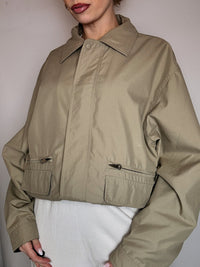 Vintage L/XL burgunderfarbene Seidenjacke