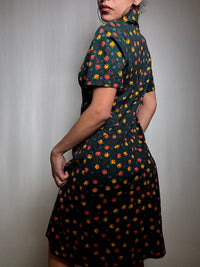 Vintage M printed short dress