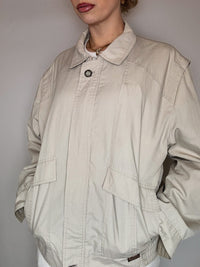 Blouson en coton crème L/XL vintage