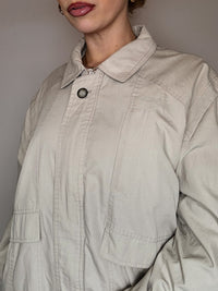 Blouson en coton crème L/XL vintage