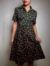 Vintage M printed short dress