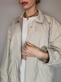 Blouson en coton crème L/XL vintage