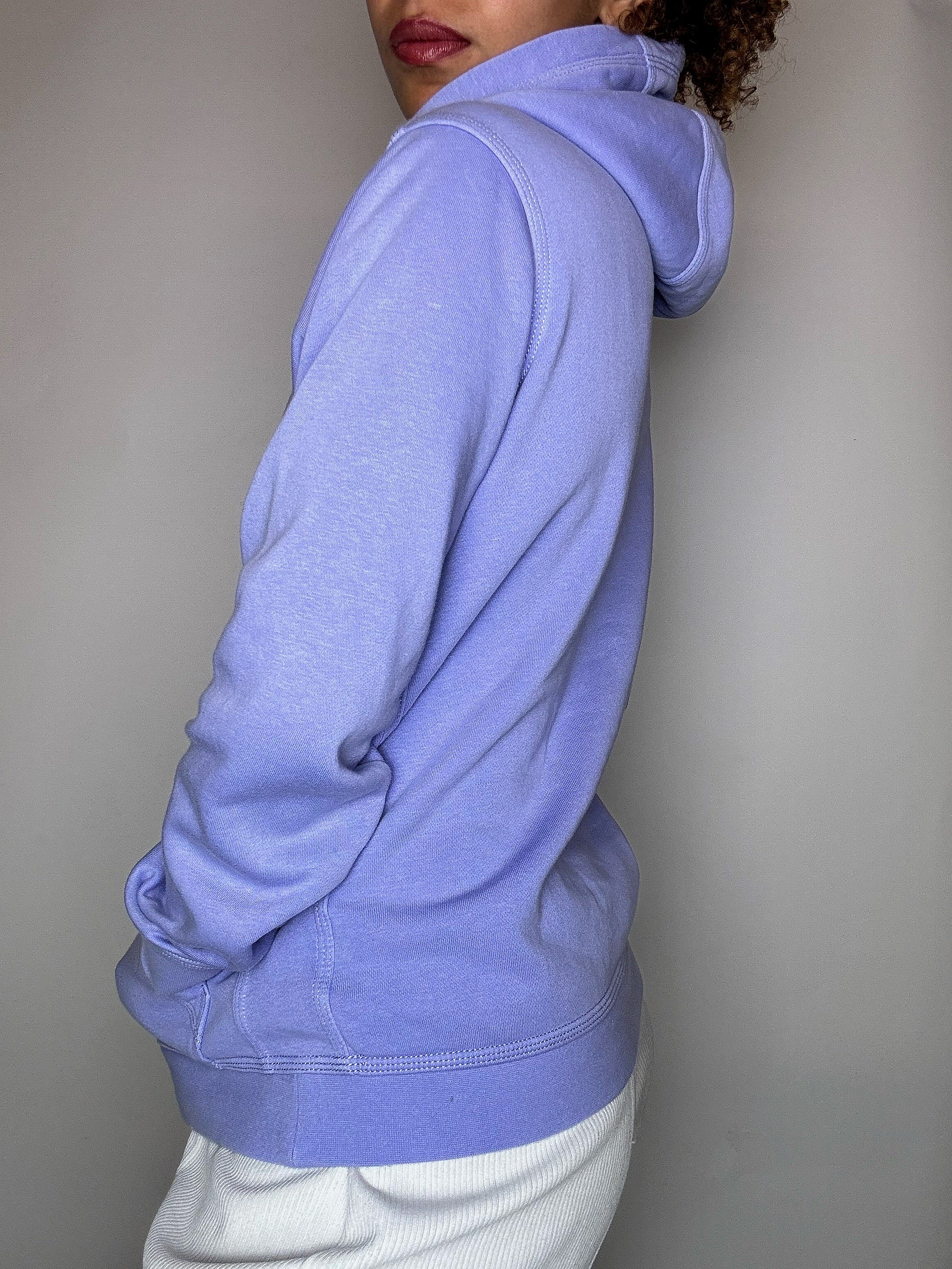 Sweat à capuche lila NIKE L vintage