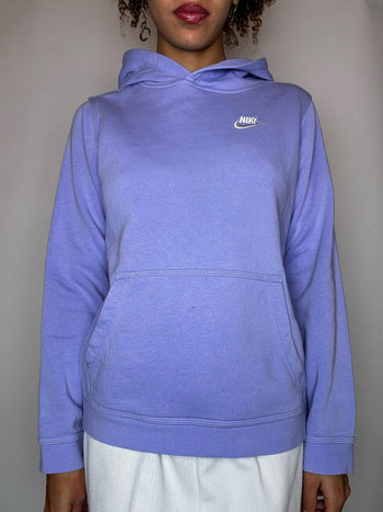 Sweat à capuche lila NIKE L vintage