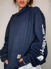 CARHARTT navy hoodie 2XL vintage