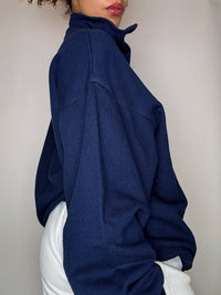 Vintage CHAMPION XL navy funnel neck sweatshirt