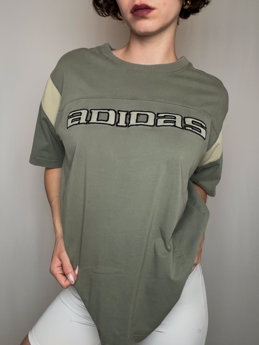 Tshirt kaki Adidas M vintage