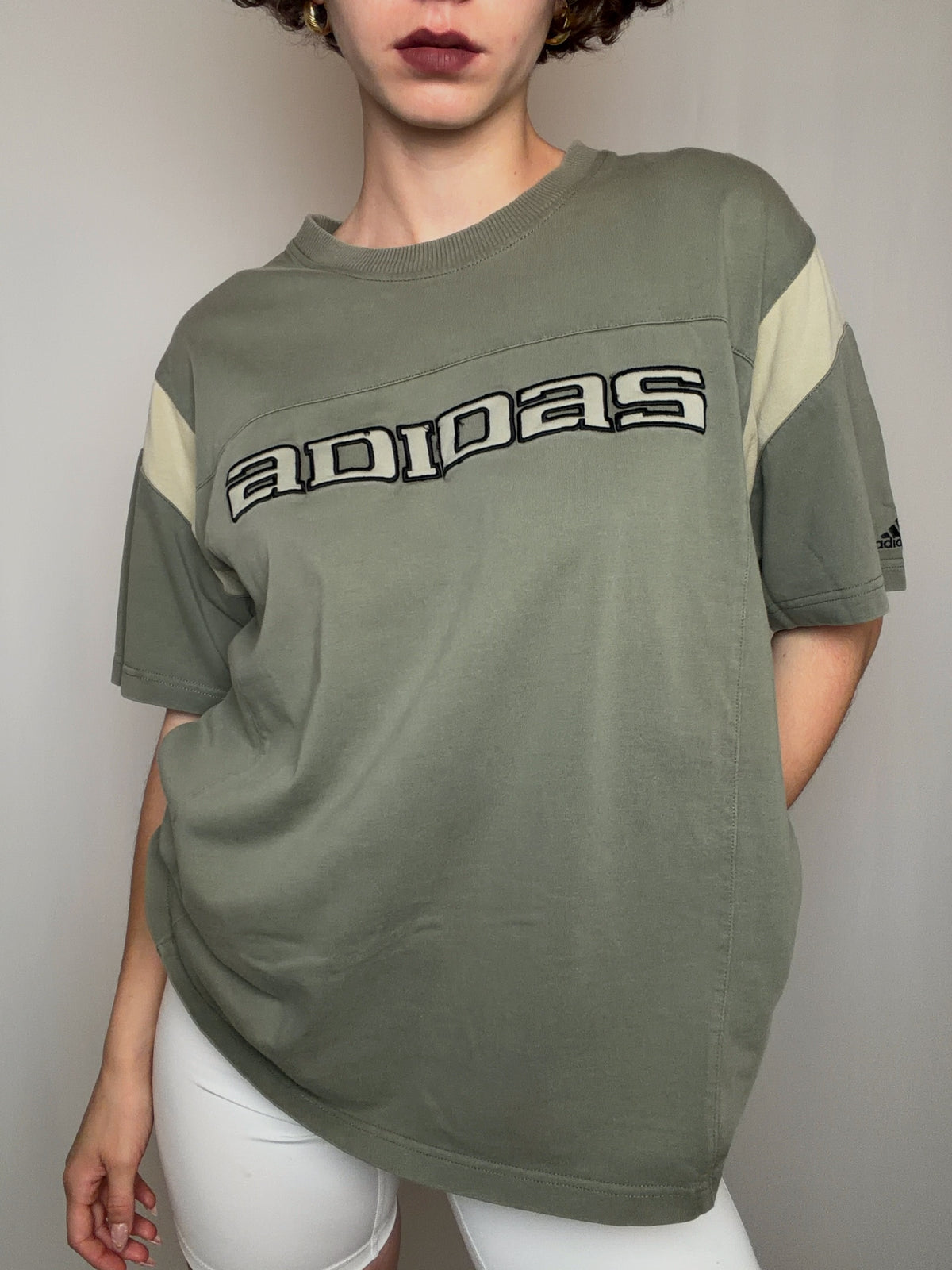 Tshirt kaki Adidas M vintage