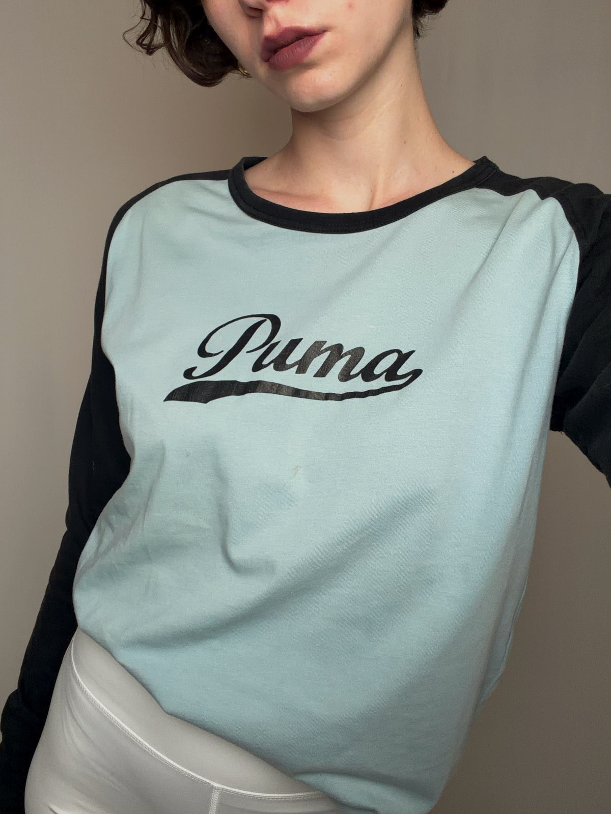 Tshirt bicolore Puma S vintage