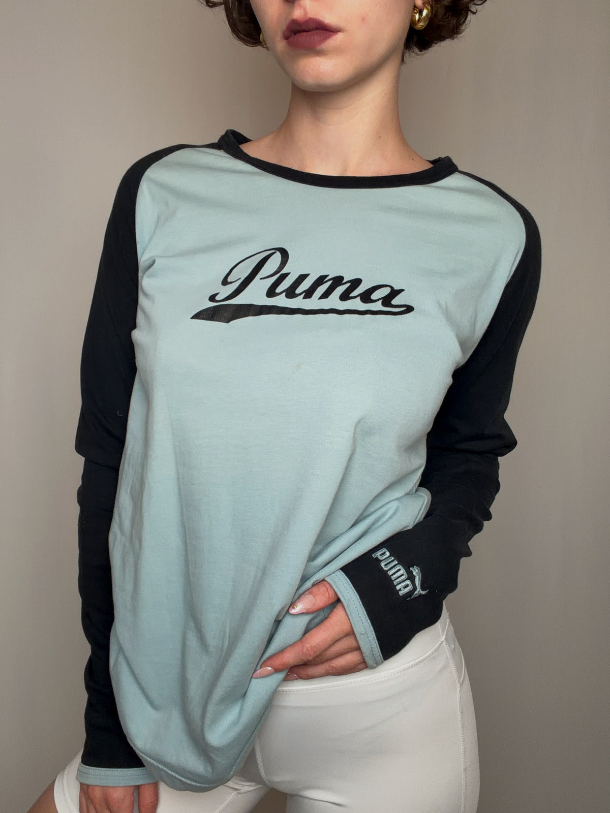 Tshirt bicolore Puma S vintage