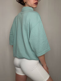 Polo vert d'eau Adidas XL vintage