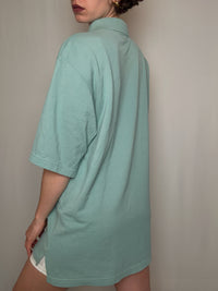 Polo vert d'eau Adidas XL vintage