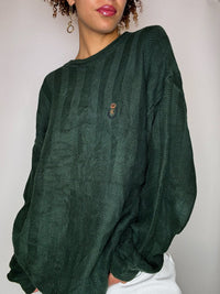 Pull en maille vert CHAPS BY RALPH LAUREN L vintage