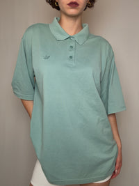 Polo vert d'eau Adidas XL vintage