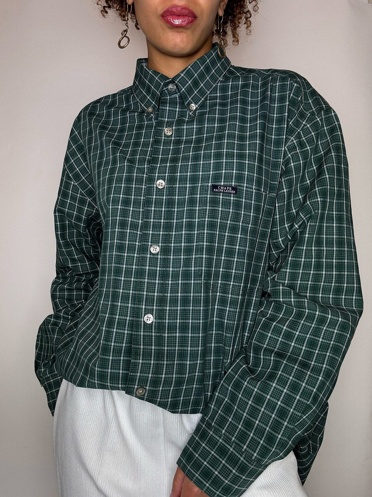 Chemise à carreaux CHAPS BY RALPH LAUREN L vintage