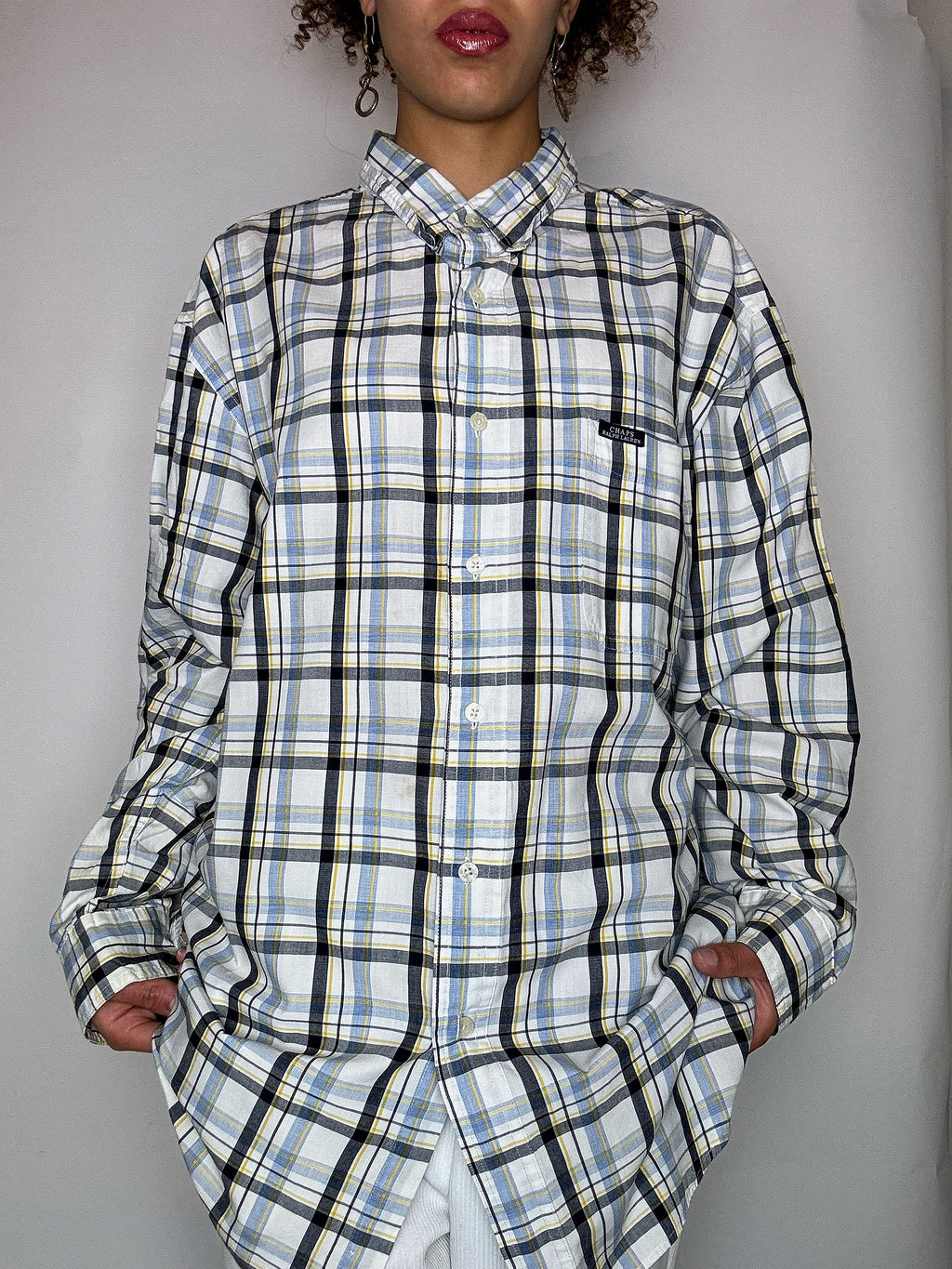 CHAPS BY RALPH LAUREN L vintage checked shirt