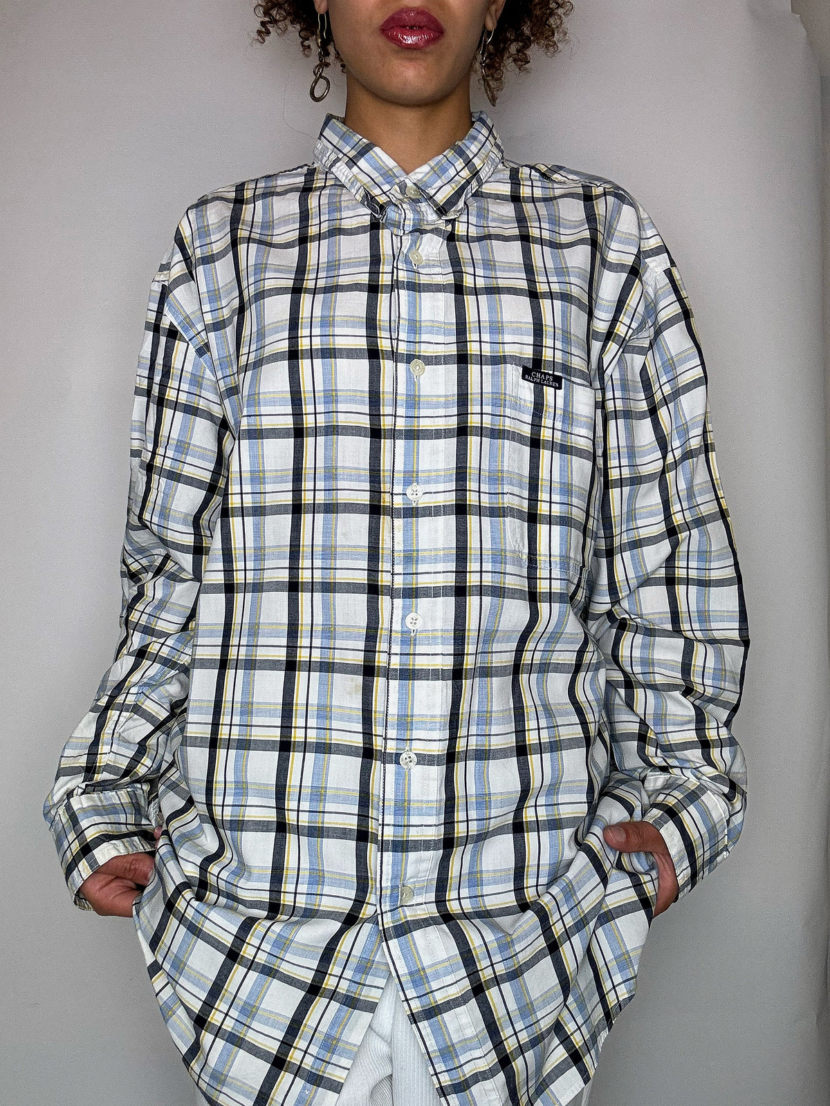 CHAPS BY RALPH LAUREN L vintage checked shirt