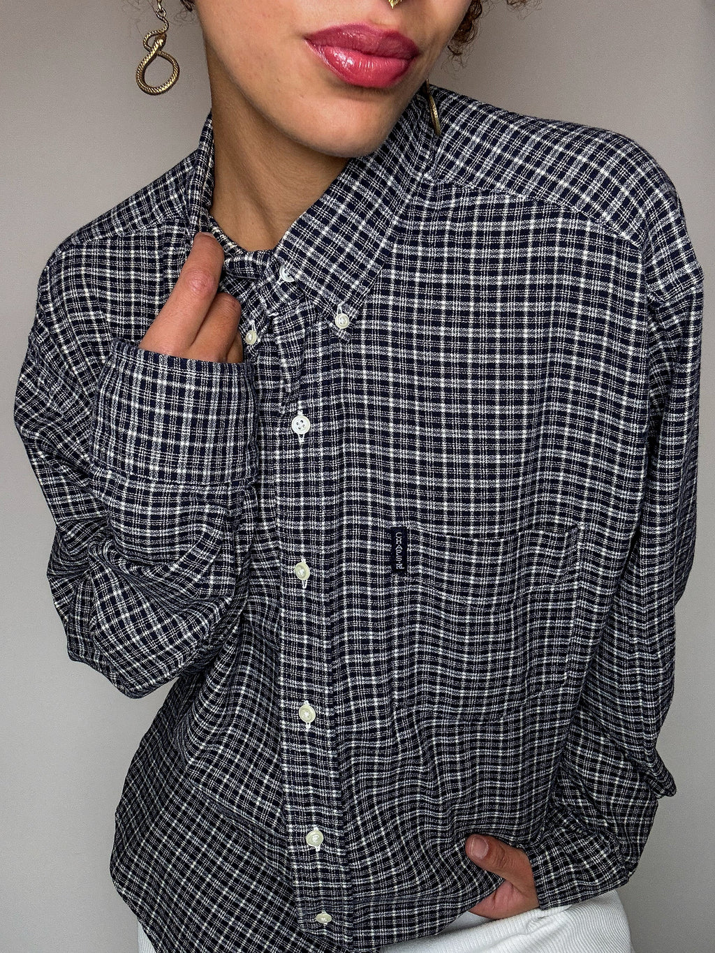 Vintage CHAPS BY RALPH LAUREN L/XL Plaid Shirt