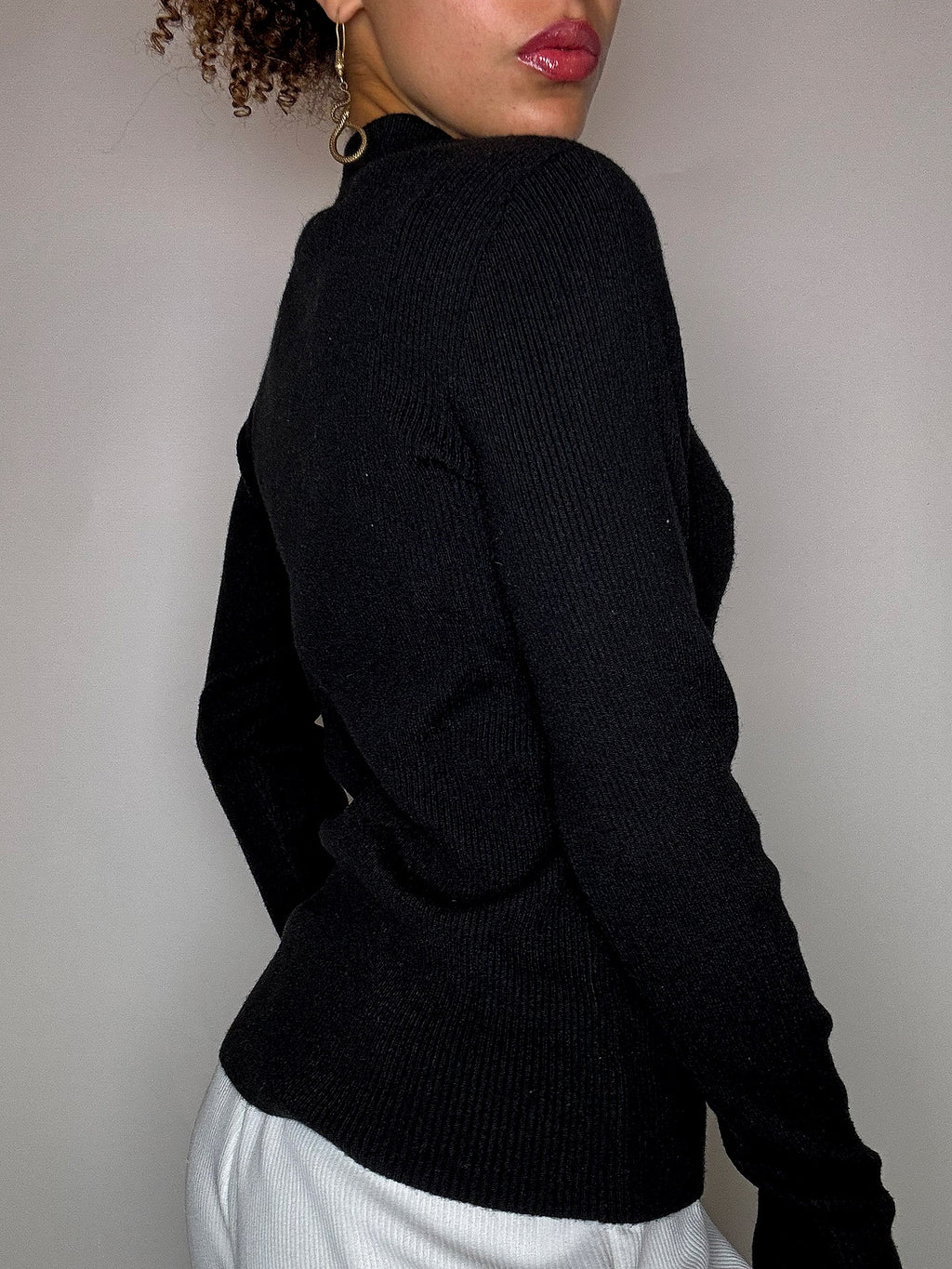 Pull moulant noir LEVI'S M vintage