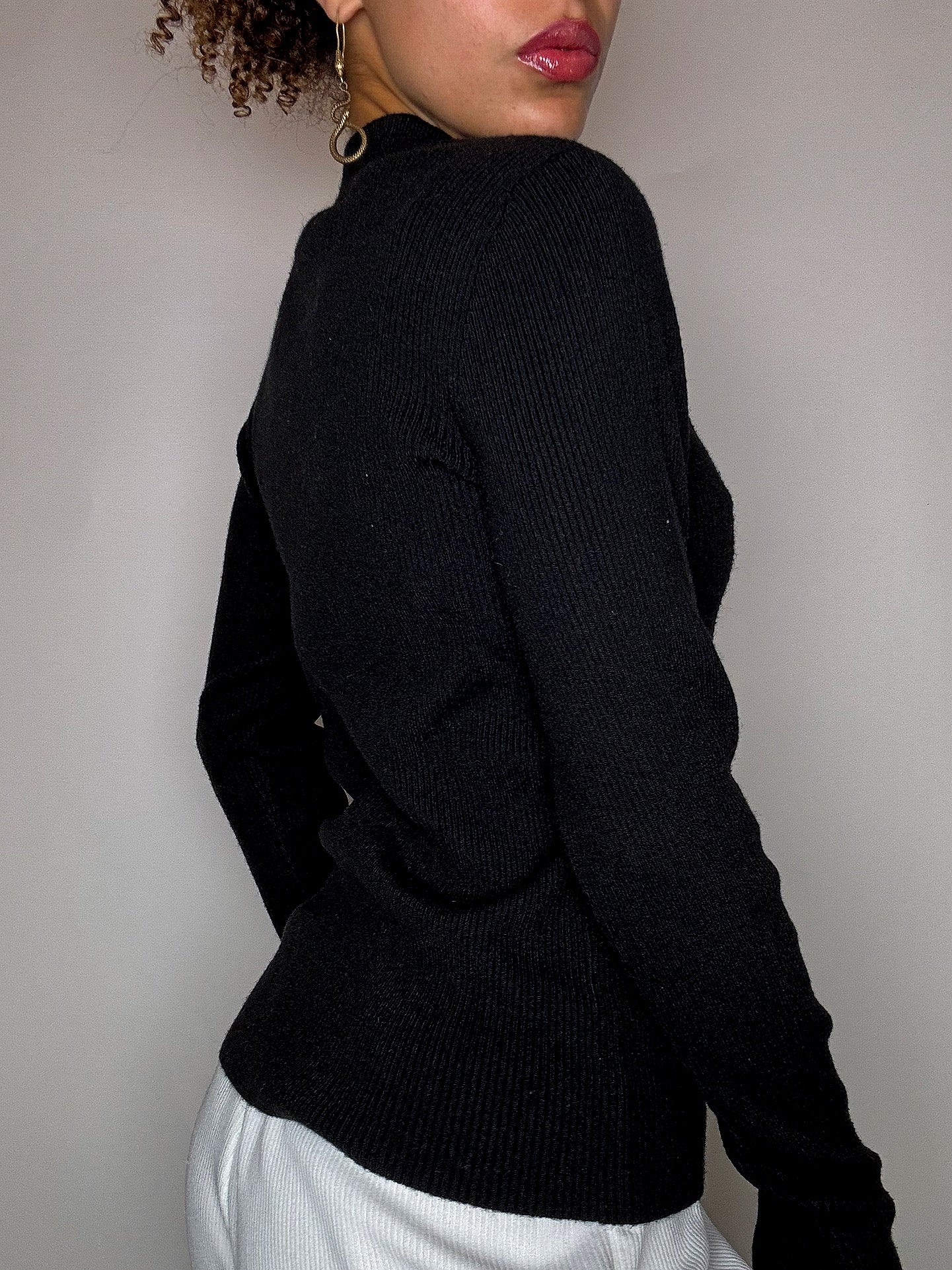Pull moulant noir LEVI'S M vintage
