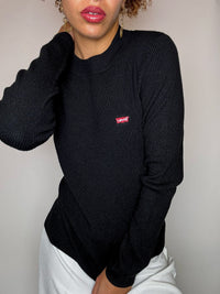 Pull moulant noir LEVI'S M vintage