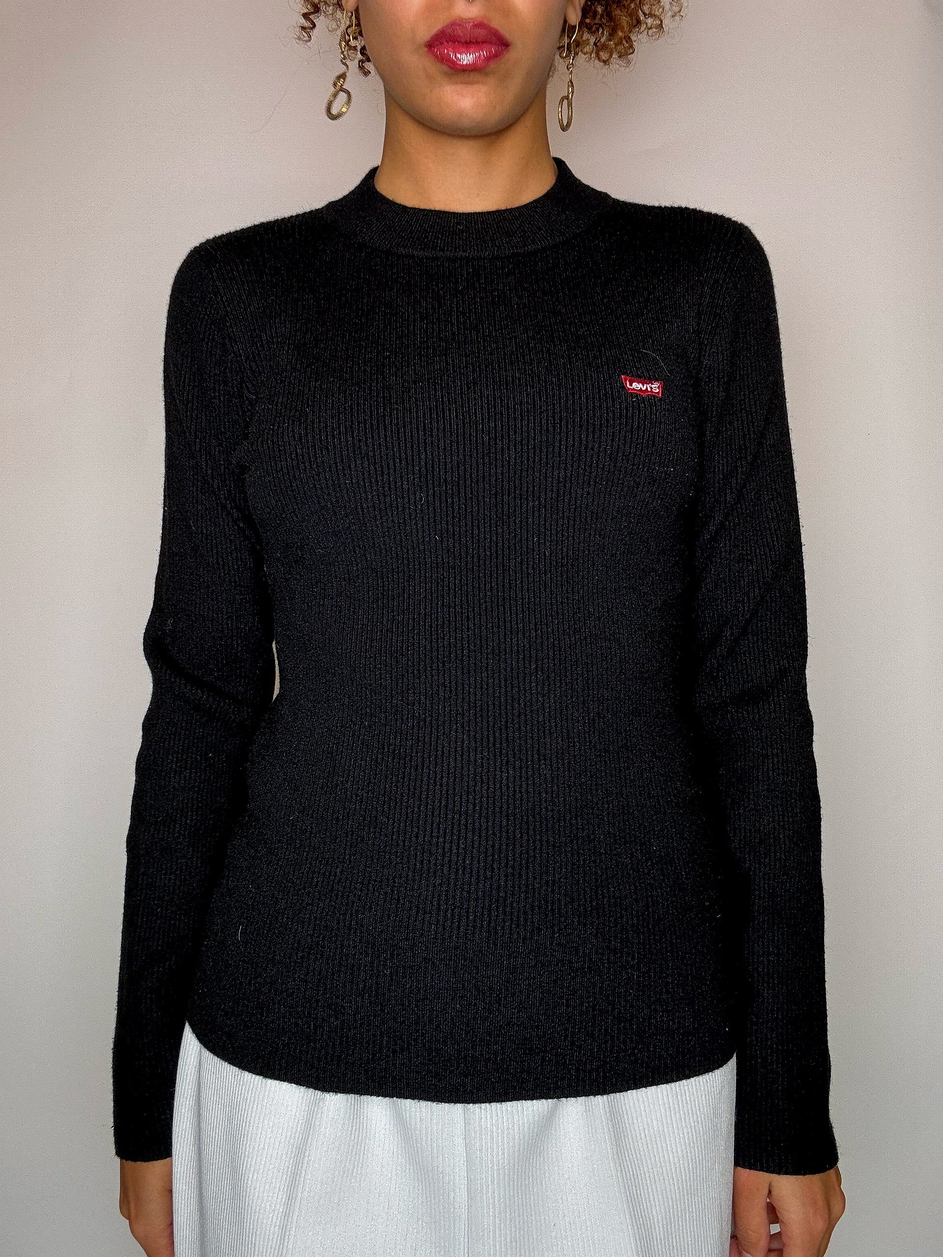 Pull moulant noir LEVI'S M vintage