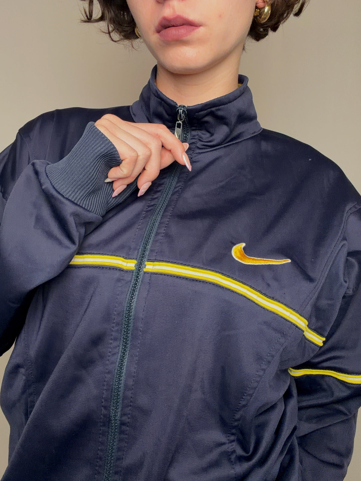 Jacket de sport marine Nike XL vintage